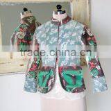 Vintage Kantha Jacket in Dirty Green & Brown ~ Small thumbnail-2