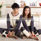 2015 Wholesale Deep Blue Couple Pajamas thumbnail-3
