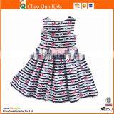New Classic Stripes Muti-layers Summer Latest Fashion Dresses With Bow Print thumbnail-2