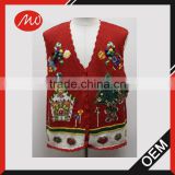 Children's 3d applique christmas sweater small vest