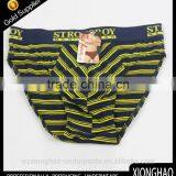 New Stripe 95% Cotton and 5% Lycra Children Thongs Underwear With Customized Paper Label thumbnail-1