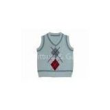 SGS customized Cotton, Acrylic Sleeveless Kids Sweaters knitting designs for sweaters