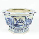 15inch Blue and White Flower Pot thumbnail-1
