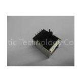 Single Port(1X1) Tab Down 10/100M RJ45 Connector With Transformer Right Angle, RJ45 Ethernet Jack, M thumbnail-1