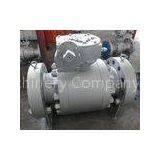 Three Piece Flanged Trunnion Ball Valve Forged Steel for Petrochemical Industry