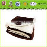 Luxury Throw Sherpa King Size 100% Polyester Brown Blanket thumbnail-1