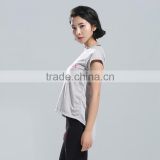 Fitness Women Sport Workout Short Sleeve Tops Gym Yoga Running T-shirt thumbnail-4