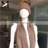New Design Wool Unisex Plain Knit Hats High Quality Wool Scarf Hat and Scarf Knitting Machine thumbnail-6
