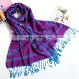 Wholesale Cotton&Acrylic Blending Wizard Flowers Pattern Fanon Cape Cheap Pashmina Shawls thumbnail-4