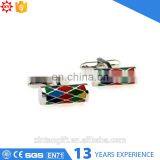 Flower Logo Enamel Alloy Cufflink Factory China thumbnail-3