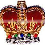 Shoe Patch Kite Shape Crown Embroidery Patches uk Blazer Badge