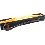 410mm Length Wooden Resin Long Tobacco Pipe With Small Flower Engraving Head for Smoking thumbnail-4