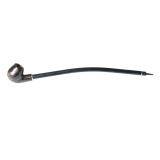 400mm Length Wooden Resin Long Tobacco Pipe With Small Serpentinite Head for Smoking thumbnail-3