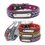 Stainless Steel Iron Pet Woven Collar Leather Leash Training Dog Rope Pet Neck Chain Pet Supplies thumbnail-4