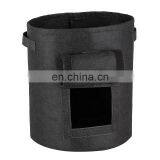 Customized Size Non Woven Felt Fabric Potato Tomato Grow Bag With Visual Window thumbnail-3
