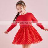 Laughing cute children's clothing girls dress long sleeves 2019 spring new big children's children's mesh fashion dress