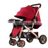 High Landscape Baby Stroller Factory Wholesale Lightweight Foldable Pram 2 in 1 Pushchair thumbnail-6
