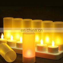 wedding events party restaurant decorative battery operated 12 packs rechargeable flicker warm white led candle white