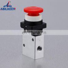 JM Series Pneumatic Valve Supplier JM322EB Stainless Steel G1/4 With Lock Push Button Mechanical Control Valve thumbnail-3