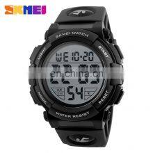 SKMEI 1258 Men Digital Watches Outdoor Sports 50M Waterproof Chronograph Big Dial Digital Wristwatches thumbnail-3