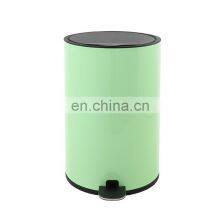 Color Powder Coating New Design Trash Can Lid Cover Soft Close Pedal Bin Hotel Waste Bin thumbnail-4
