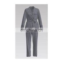 2022 Fashion Super Comfort Hot Sale 100%C Black-white Check DOUBLE LAYER FABRIC for Shirt & Baby Clothes & Home Dress