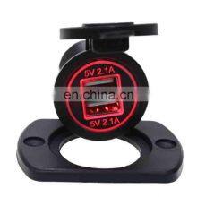 Auto and Motorcycle Car Charger Dual Aperture 4.2A With Single Hole Panel Dual USB Mobile Phone Car Charger thumbnail-3