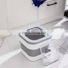 Collapsible Food Storage Containers Cereal Rice Seal Storage Containers Silicone Folding Rice Bucket thumbnail-4