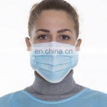 Face Mask Disposable Adults 3Ply Non-Woven With Nose Clip Ear Loop Blue 50Pack thumbnail-2