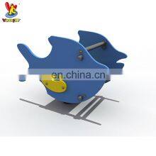 PE Fish Kids Play Amusement Park Games Shake Rides Playsets Other Outdoor Toys Children Playground Spring Rider Set Equipment thumbnail-1