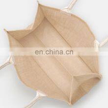High Quality Reusable Grocery Bags Shopping Bags Customized Printing Jute Tote Bags With Inner Lamination thumbnail-5