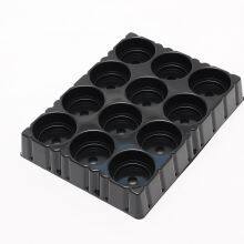 Black PP Thermoformed Plastic Blister Trays Thermoforming Insert Trays thumbnail-2