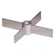 The Four Flat Leaves Integral Openning Turbo-agitator Mixer Impeller