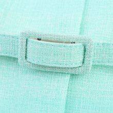 New European and American Style Women's Fashionable Casual Wear With Belt, Woolen Sleeveless Round Neck Top thumbnail-3