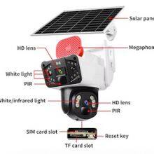 Solar Camera With Sounder WIFI 4G 6MP PTZ Wireless Video Camera Loud Sounder Theft Scare Off thumbnail-4