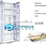 Wholesale Price Metal Office Furniture Complete Open Door File Cabinet Blue Color 2 Tier Steel Filing Cabinet thumbnail-6