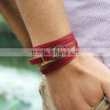 Fashion Design Charm Custom Bracelet Mens Leather Bracelet for Men thumbnail-5