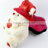 Valentine's Day Stuffed Animal Toys Plush Bear With a Heart, Plush Teddy Bear With Heart thumbnail-2