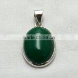 Aura Of Beauty Green Aventurine Pendant, Online Silver Jewellery, Fine Silver Jewellery thumbnail-2