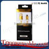 New Style Portable Fabric Braided Flat Usb Male To 3.5Mm Female Cable thumbnail-1