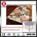 Customized Digital Print Hpl Counter High Pressure Compact Laminate Board