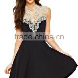 Hollow-out Lace Designer One Piece Party Dress