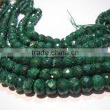 5-6 mm Green Emerald Faceted Rondelle Gemstone Bead Strands 16 Inches thumbnail-3