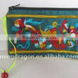 NEW CHINESE EMBROIDERY SILK COIN PURSE WALLET thumbnail-1