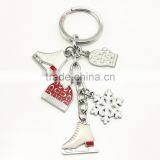 Metal Alloy Crystal Rhinestone Cross Pendant Key Ring Key Chain thumbnail-3
