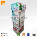 Cardboard Retail Floor Display Stand for Detergent