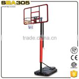 fiber glass steel pole basketball system