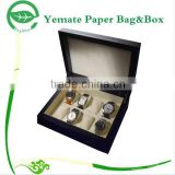 high quality creative fashion luxury handmade printed decorative matte or gloss laminated cardboard box with 8 slot for watch