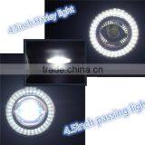 30W 4.5 Inch Cre-e DRL Led Harley Motorcycle Fog Light Kit Driving Lamp With Angle Eyes for Harley Davidso-n thumbnail-6