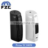 Alibaba China Supplier Presa TC 100w Box Mod Single 18650 or 26650 Battery Original Wismec Presa TC100w